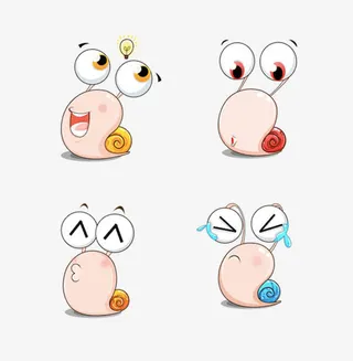 可爱小蜗牛免抠