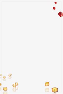 中元节灯笼与河灯简约边框免抠