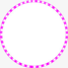 蓝色珍珠 圆形边框png素材免抠