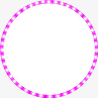 蓝色珍珠 圆形边框png素材免抠