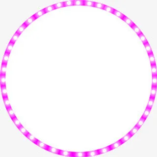 蓝色珍珠 圆形边框png素材免抠