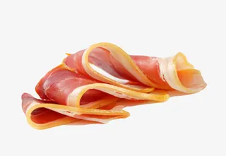 红色美味的食物切片的西班牙火腿免抠