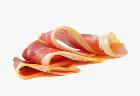 红色美味的食物切片的西班牙火腿免抠 红色美味的食物切片的西班牙火腿免抠