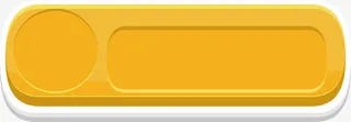 黄色水晶漂亮按钮素材免抠