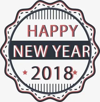 花边新年促销标签免抠