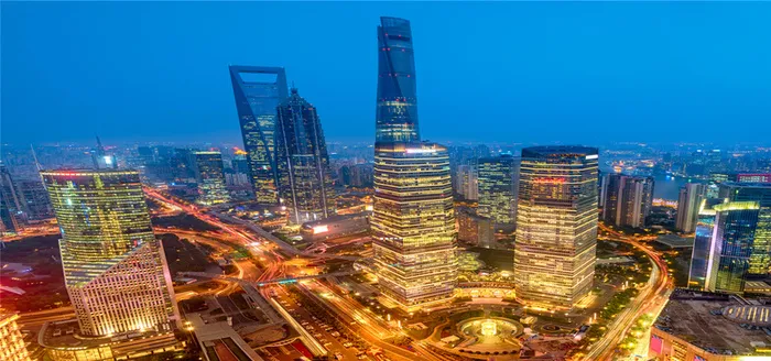 城市夜景建筑风光海报背景高清