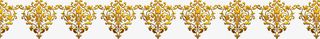 金色装饰边条免抠