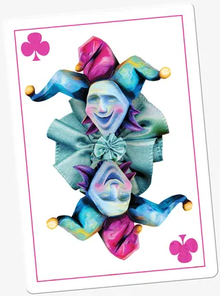 双面鬼脸面具免抠