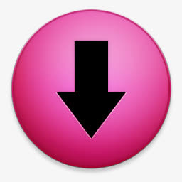 红色向下箭头图标设计免抠