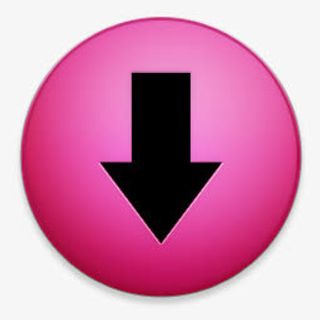 红色向下箭头图标设计免抠