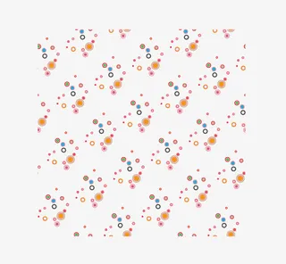 圆圈的欧式桌布底纹免抠