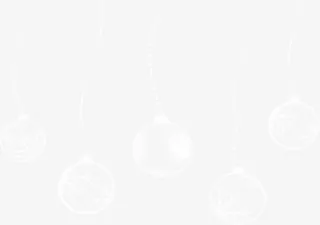 圣诞节白色圣诞球免抠