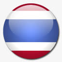 泰国国旗国圆形世界旗免抠
