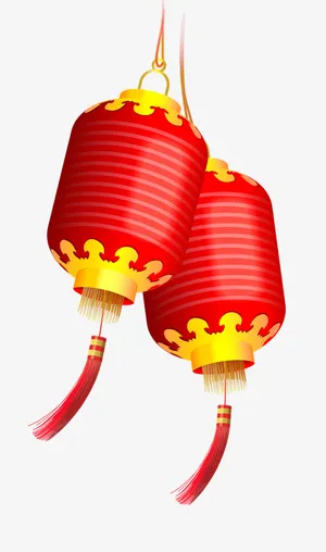 灯笼素材红色新年节日开业免抠