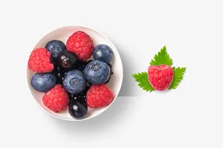 红梅 蓝莓水果免抠