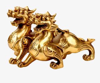 如意貔貅风水摆件免抠