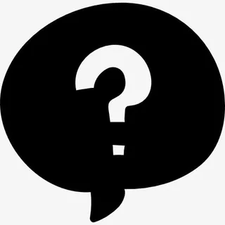 泡泡和问号图标免抠