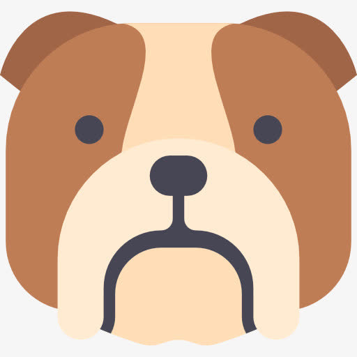斗牛犬图标免抠