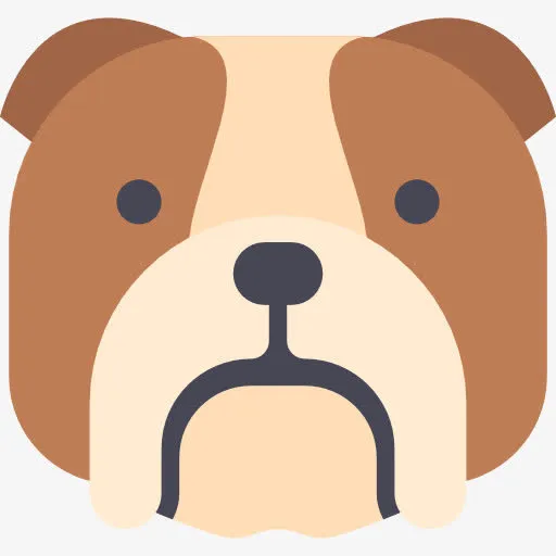 斗牛犬图标免抠