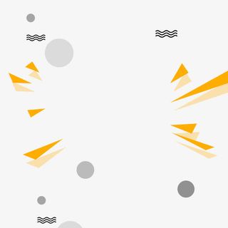 黄色三角形漂浮免抠