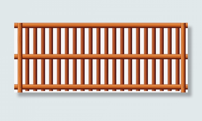 矢量木质护栏免抠