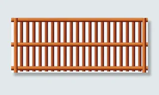 矢量木质护栏免抠