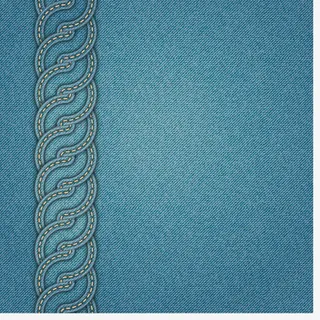 蓝色磨毛牛仔纹理素材免抠