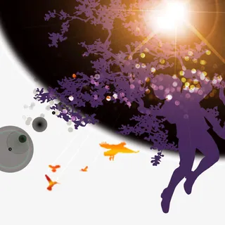 文案背景元素 发光背景 花纹