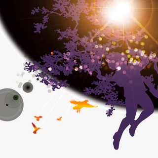 文案背景元素 发光背景 花纹