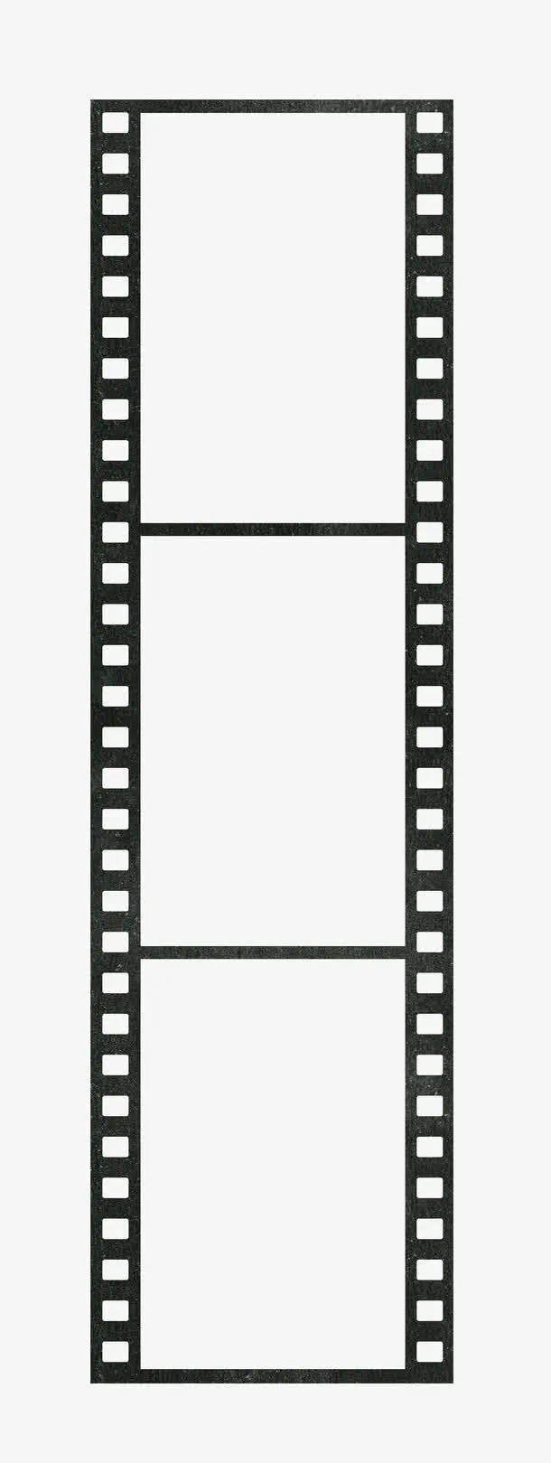 黑色漂亮电影胶卷免抠