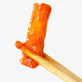 炒熟的辣酱年糕免抠