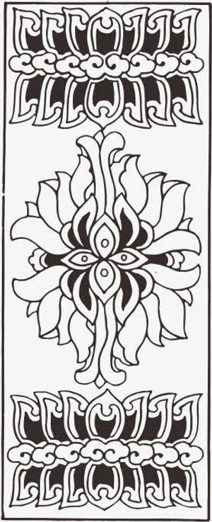 中国传统花纹免抠