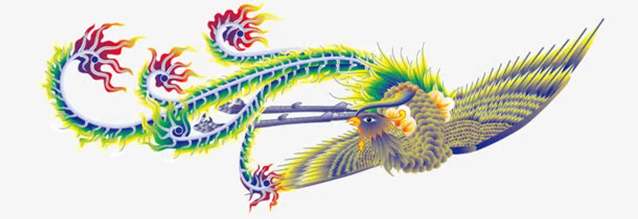 矢量凤凰素材免抠