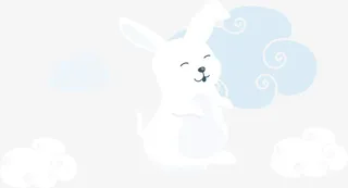 乖巧的小白兔免抠