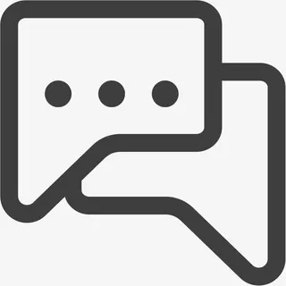 演讲气球对话Line-icons免抠