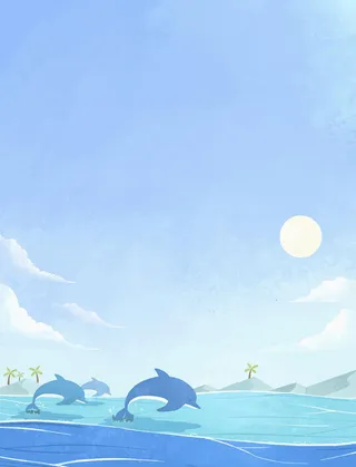 夏季海洋夏日促销广告背景高清