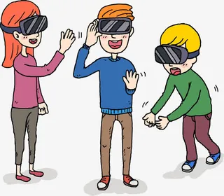 一起参观科技馆免抠