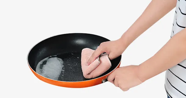 厨房擦拭炒锅免抠