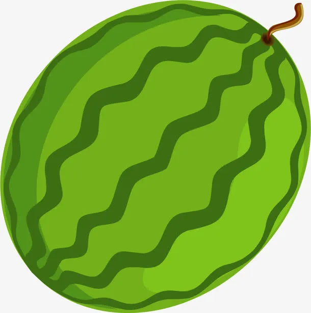 手绘西瓜免抠