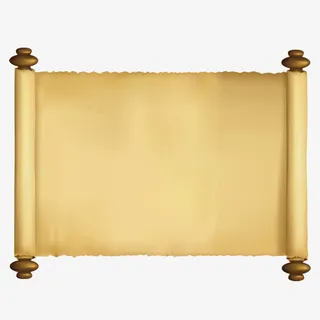 蝴蝶 卷轴  青花瓷 中国风元素  册免抠