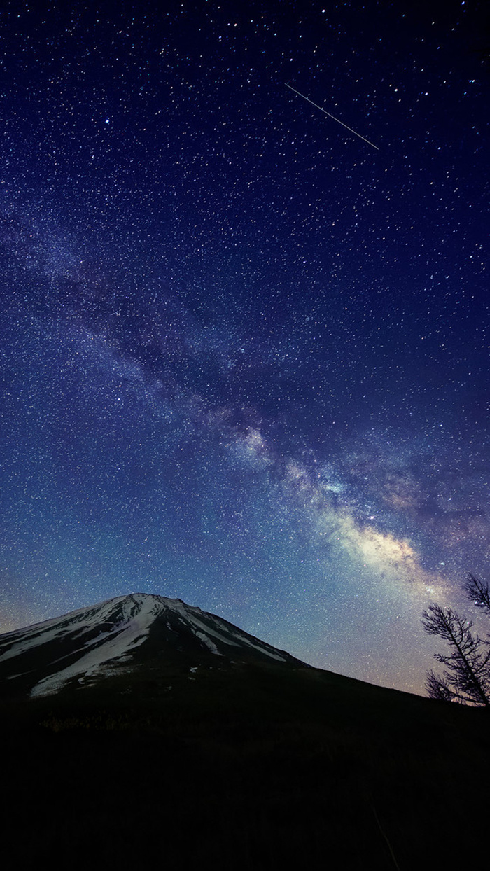 蓝色夜空星空H5背景素材高清