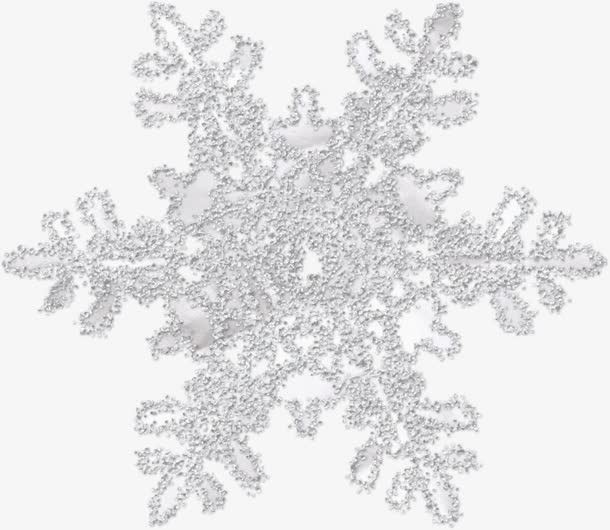 雪花白色点状雪花免抠