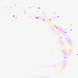 漂浮彩色发光线条免抠