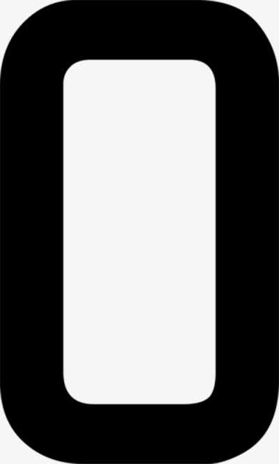 数字零字体设计0免抠