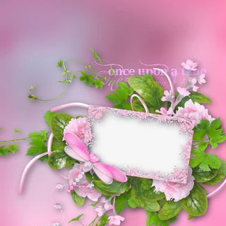 花叶装饰相框免抠