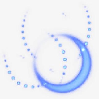 蓝色星光卡通月亮海报背景