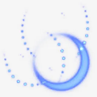 蓝色星光卡通月亮海报背景