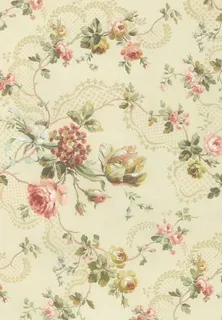 开满枝条花朵的底纹免抠