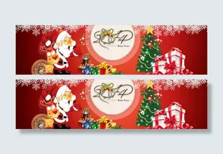 红色圣诞节背景