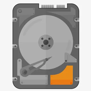 矢量扁平化移动硬盘免抠